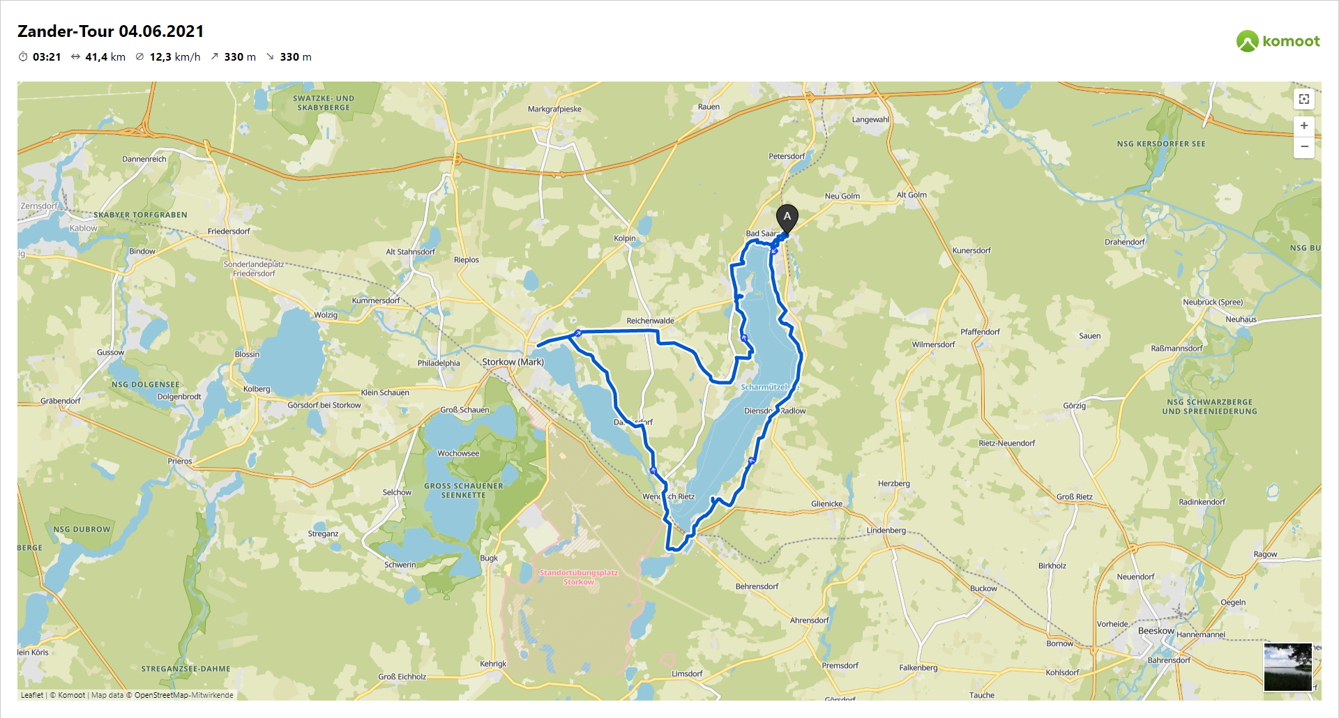 20210606 Fahrradfahren Scharmützelsee