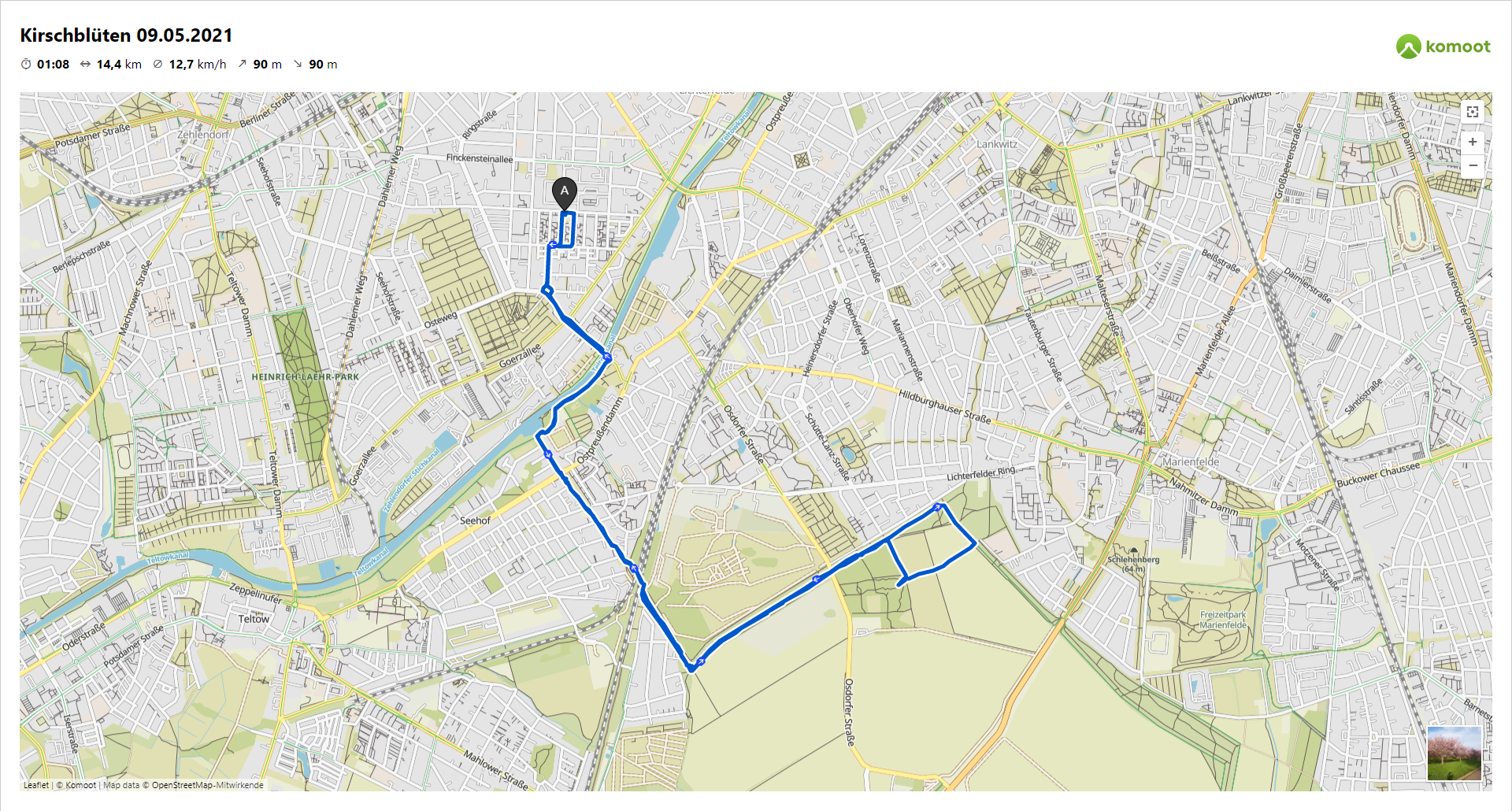 20210509 Fahrradfahren Kirschblüten